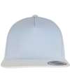 F6007 6007 Flexfit Classic 5 Panel Snapback Cap Light Blue / White colour image